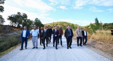 Demirci’de 12 mahalleyi birbirine bağlayan 46 kilometrelik yol yenilendi