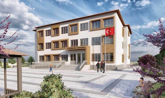 Demirci’ye 8 Derslikli Yeni İlkokul Geliyor