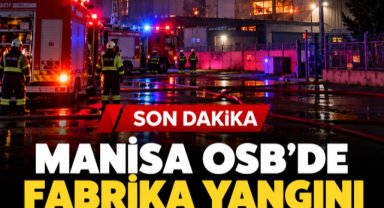 Manisa OSB’de Akü Fabrikasında Yangın