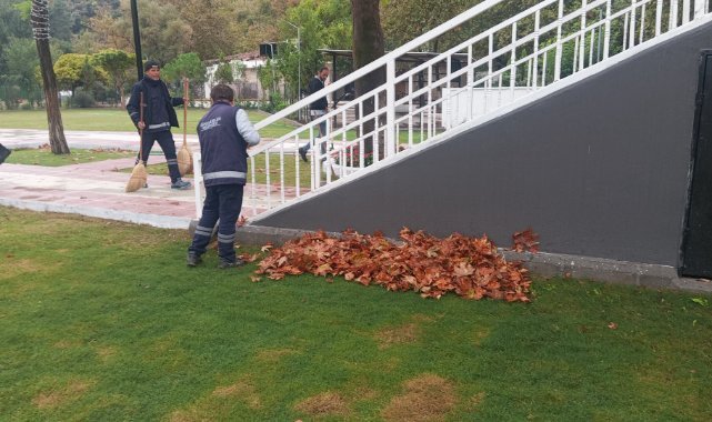 Şehzadeler’de Yağış Sonrası Yaprak Seferberliği